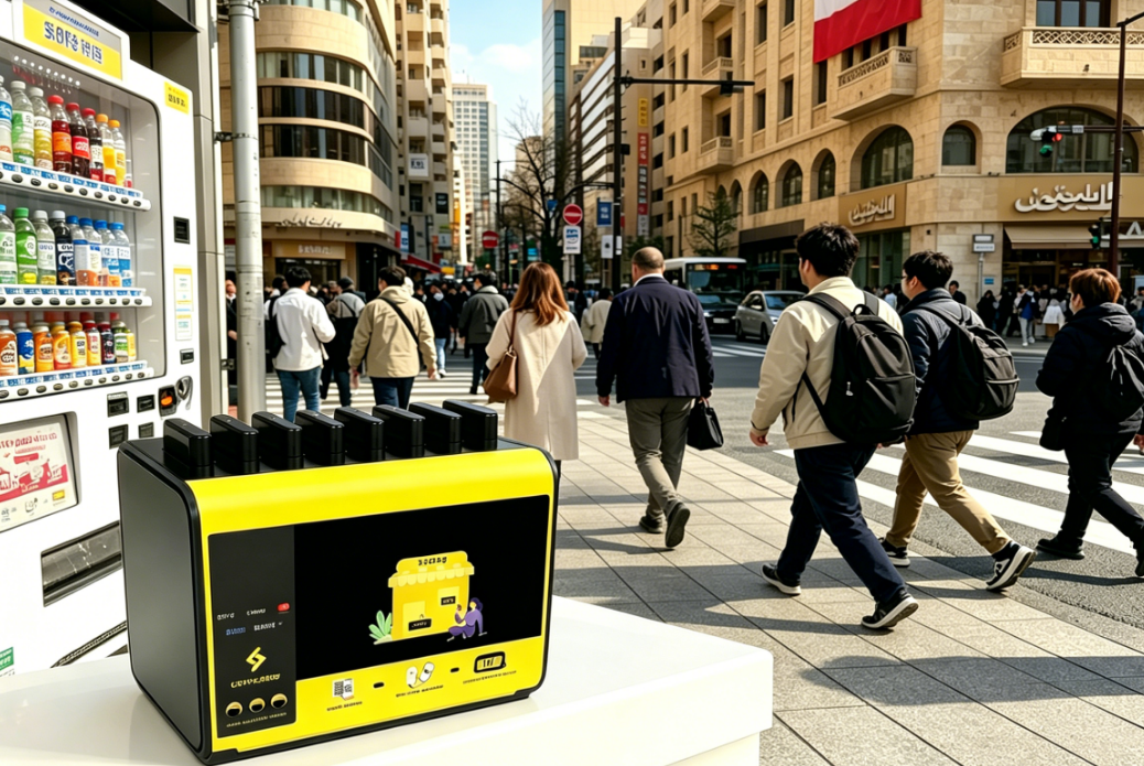 Litapower 海外共享充电宝设备在黎巴嫩商店投入使用