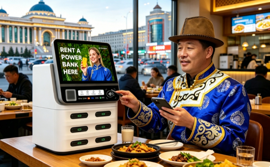 蒙古POS共享充电宝布局餐厅,咖啡厅等高流量场所,Litapower品牌共享充电宝稳定盈利