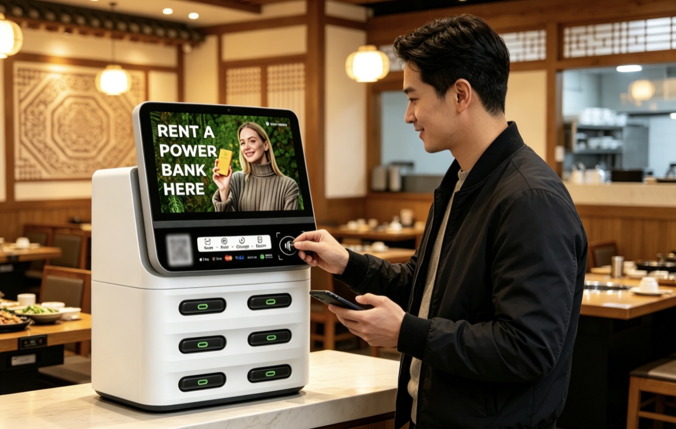 朝鲜共享充电宝在餐厅、酒店及场景中的布局与运营应用示意
