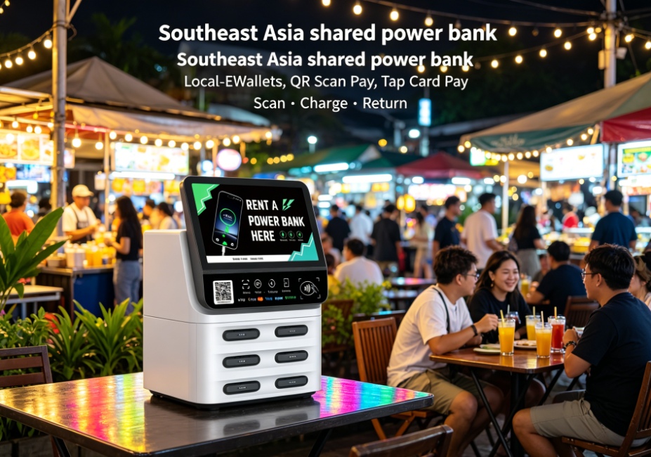 泰国支付体系对接，泰国共享充电宝落地，夜市，商店，KTV场景布局盈利海外