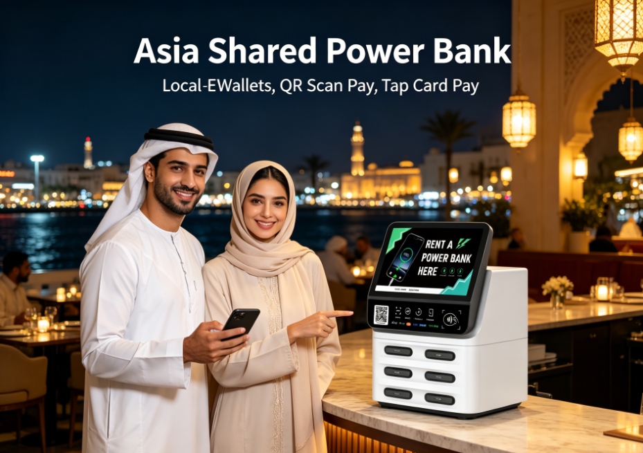 阿联酋共享充电宝移动支付，Payit、Apple Pay支付，中电核心本地支付对接，项目落地赚取收益