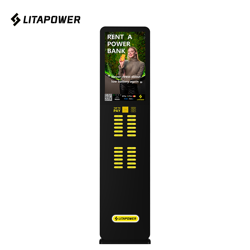 24口共享充电宝带屏机柜,POS机共享充电宝